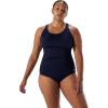 imageSpeedo Womens Swimsuit One Piece Endurance Ultraback Solid Contemporary CutSpeedo Navy