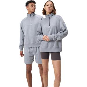 imageSpeedo Unisex Adult Sweatshirt Quarter Zip Pull Over Team Warm Up2024 Heather Grey