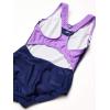 imageSpeedo Girls Swimsuit One Piece Infinity Splice Thick Strap  Manufacturer DiscontinuedSweet Taro
