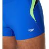 imageSpeedo Mens Swimsuit Square Leg Eco Flex BeachstarSplice Deep SapphireScreaming Green
