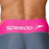 imageSpeedo Mens Swimsuit Square Leg Eco Flex BeachstarSplice Grey LeadTropical Coral