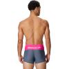 imageSpeedo Mens Swimsuit Square Leg Eco Flex BeachstarSplice Grey LeadTropical Coral