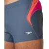 imageSpeedo Mens Swimsuit Square Leg Eco Flex BeachstarSplice Grey LeadTropical Coral