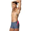 imageSpeedo Mens Swimsuit Square Leg Eco Flex BeachstarSplice Grey LeadTropical Coral