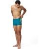 imageSpeedo Mens Swimsuit Square Leg Eco Flex BeachstarSplice Swell Green