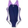 imageSpeedo Girls Swimsuit One Piece Infinity Splice Thick Strap  Manufacturer DiscontinuedSweet Taro