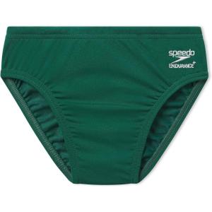 imageSpeedo Boys Swimsuit Brief Endurance Solid YouthTeam Dark Green