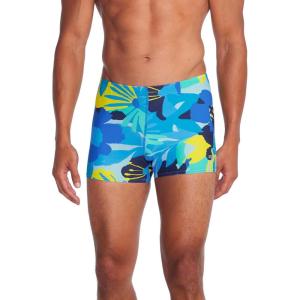 imageSpeedo Mens Swimsuit Square Leg Eco Flex BeachstarAqua Burst