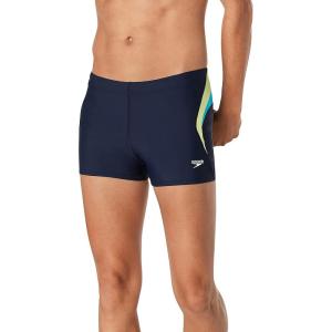 imageSpeedo Mens Swimsuit Square Leg Eco Flex BeachstarSplice Scuba Blue