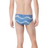 imageSpeedo Mens Poly Mesh Square Leg SwimsuitWave Lore Blue