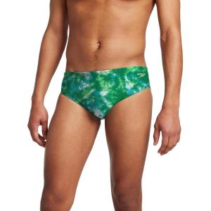 imageSpeedo Mens Poly Mesh Square Leg SwimsuitApple Green