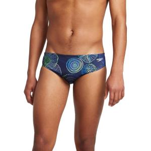 imageSpeedo Mens Poly Mesh Square Leg SwimsuitJelly Peacoat