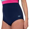imageSpeedo Womens Swimsuit One Piece Sweetheart Moderate CutBanded PeacoatDeep Sapphire