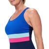 imageSpeedo Womens Swimsuit One Piece Sweetheart Moderate CutBanded PeacoatDeep Sapphire