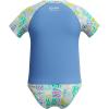 imageSpeedo Girls Uv Swim Shirt Short Sleeve Rashguard SetSummer Stamp Periwinkle Blue