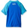 imageSpeedo Womens Uv Swim Shirt Short Sleeve Color Block RashguardDiscontinuedRadiant Blue