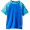 imageSpeedo Womens Uv Swim Shirt Short Sleeve Color Block RashguardDiscontinuedRadiant Blue