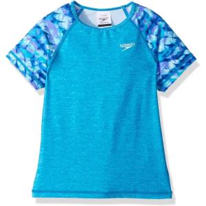 imageSpeedo Womens Uv Swim Shirt Short Sleeve Printed RashguardDiscontinuedLavender Purple