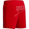 image:imageSpeedo Boys Swim Trunk Mid Length Redondo Solid26 High Risk Red