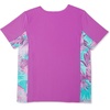 image:imageSpeedo Girls Uv Swim Shirt Short Sleeve Printed RashguardCeramic Splice