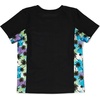 image:imageSpeedo Girls Uv Swim Shirt Short Sleeve Printed RashguardSpeedo Black