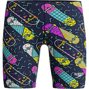 image:imageSpeedo Boys Swimsuit Jammer Begin to Swim SolidSkater Neon Violet