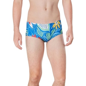 image:imageSpeedo Mens Swimsuit Euro Brief Endurance PrintedRetro Floral Turkish Sea