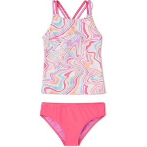image:imageSpeedo girls Swimsuit Two Piece Tankini Thin StrapCoral Paradise
