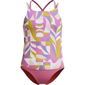 image:imageSpeedo girls Swimsuit Two Piece Tankini Thin StrapMod Petals Neon Violet