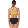 image:imageSpeedo Womens Bolt Splice Drill Back Powerplus One Piece SwimsuitBlackYellow