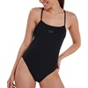 image:imageSpeedo Womens Solid Endurance Thin Strap SwimsuitBlack