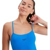 image:imageSpeedo Womens Solid Endurance Thin Strap SwimsuitBondi Blue