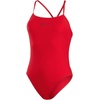 image:imageSpeedo Womens Solid Endurance Thin Strap SwimsuitEnglish Red