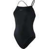 image:imageSpeedo Womens Solid Endurance Thin Strap SwimsuitBlack