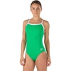image:imageSpeedo Womens Swimsuit One Piece Endurance Flyback Solid Adult Team Colors  DiscontinuedSpeedo Green