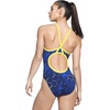 image:imageSpeedo Girls Swimsuit One Piece Endurance Flyback Solid Youth Team ColorsEmerging NavyGold