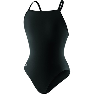 image:imageSpeedo Girls Swimsuit One Piece Endurance Flyback Solid Youth Team ColorsBlackBlack