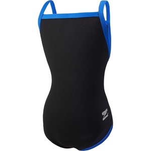 image:imageSpeedo Girls Swimsuit One Piece Endurance Flyback Solid Youth Team ColorsBlackBlue